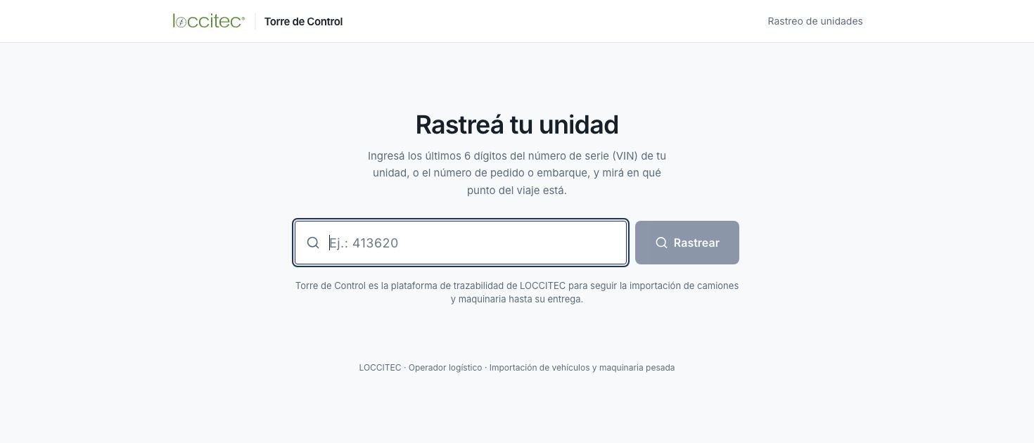 Interfaz pública del proyecto, tal como fue desarrollada.
