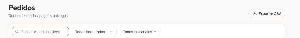 Detalle de la interfaz original. Los registros y datos operativos del cliente están excluidos de la captura.