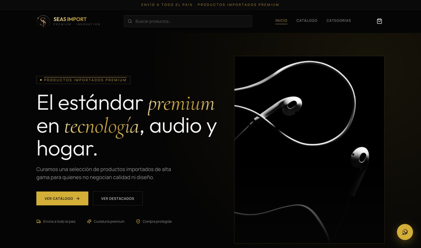 Interfaz pública del proyecto, tal como fue desarrollada.